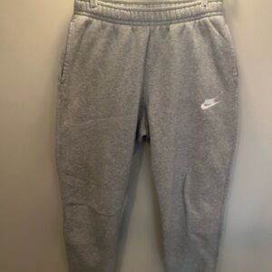 Nike Kids Grey Logo Fleece Joggers